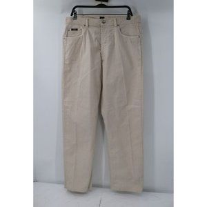Hugo Boss Pants Mens 36 L33 Arkansas Flat Front chino Cotton Straight High Rise